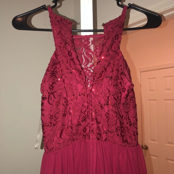 Speechless Burgundy Dress - Picture 3 of 4